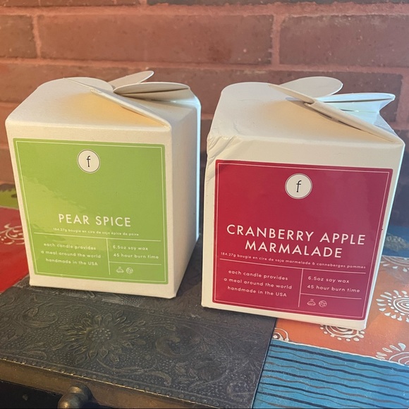 Brand New Feya Christmas Holiday Scented Candle Cranberry Apple Marmalade NWT - Picture 3 of 12